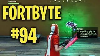 Fortbyte #94: Accessible by Using Scarlet Scythe to Smash Blue Canoe Under Frozen Lake - Fortnite