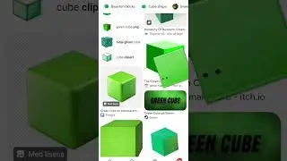 #xd Green cube in Castle play & make