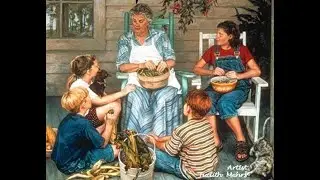 Fall old-fashioned ambience/hour long music with rotating pictures