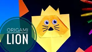 Origami LION 🦁 | 2 MINUTES DIY | Easy Origami