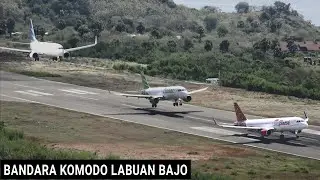 Landing Labuan Bajo,Pesawat Garuda Indonesia, Batik Air dan Citilink Bandara Komodo. Plane Spotting