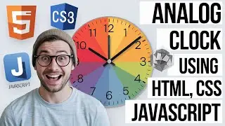 How to Create an Analog Clock Using HTML, CSS, and JavaScript | Beginner Tutorial