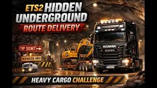 Underground Cargo Delivery in ETS2 | Hidden Roads & Secret Jobs | Farhan15x