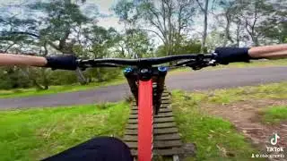Musso downhill track shreddage