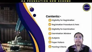 CA(F) | NEW SCHEME | REGISTRATION CRITERIA | EXAM CRITERIA | PAPER PATTERN | PASSING CRITERIA