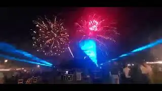 Outdoor Laser Show Project Combined With The Firework Show