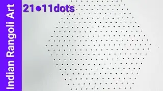 21●11dots||simple traditional rangoli ||festival muggulu||easy kolam||easy rangoli||simple muggu