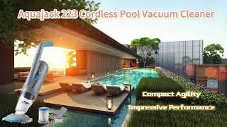 Poolstar Cordless Pool Vacuum Cleaner | Compact Agility, Impressive Performance ( Aquajack 223 )