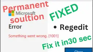 Microsoft Outlook  Sign-in Error 1001 | Step-by-Step | regedit | Permanent solution | Sep 2023