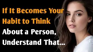 If It Becomes Your Habit to Think About a Person, Understand That These 3 Things Are Happening....