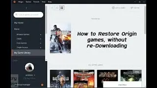 How to Restore Origin Game, without re-downloading [Indo sub]