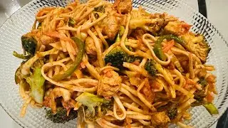 Dawat Special Spicy Chicken Spaghetti |3kg Chicken and Vegetable Spaghetti Recipe By Asma Azeem