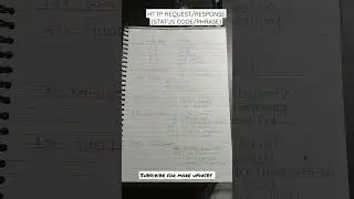 HTTP Transaction (Request/response)/Status Code/Phrase)