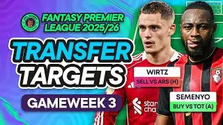 MY FPL GW3 TRANSFER TARGETS! ♻️ Best Palmer Replacements ⁉️| Fantasy Premier League Tips 2025/26