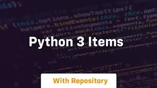 python 3 items