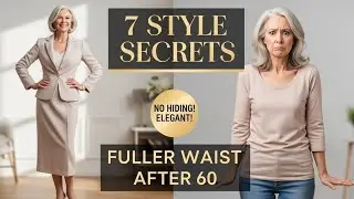 7 STYLES SECRET FOR WOMEN OVER 60 WITH A FULLER WAIST 