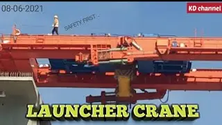 PROSES INSTALL BOX GIRDER SAAT LAUNCHER CRANE BELUM ON POSITION | PROYEK KCJB KCIC | KD channel