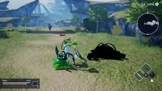 Fighting monsters in #Harvestella