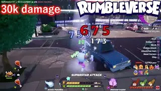 Rumbleverse | 30k Damage with Atomic Punchline in Solo Quads.