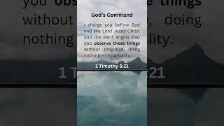 A Call to Unbiased Judgment &ndash; 1 Timothy 5:21