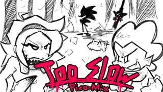 Vs Sonic.exe UST - Too Slow - [PICO-MIX]  |  FNF