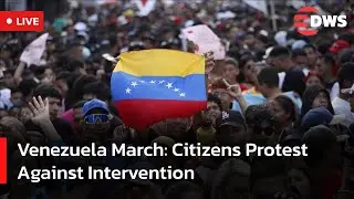 LIVE: Venezuela Government Supporters Rally in Caracas Amid U.S. Military Buildup | DWS News | AC14