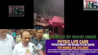 *Breaking Fireaccident*Fire accident at Ruby Electrical Bike Showroom.secundrabad near passport