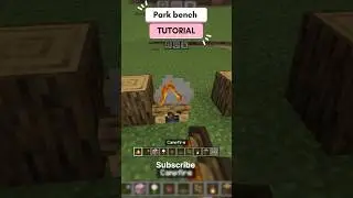 Minecraft Park Bench Dign