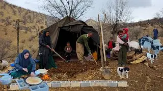 Nomadic Life: The Brutal Mountain Winter ❄️ | The Hope and Life of a Family in a Nomadic Tent