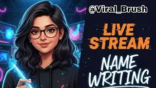LIVE NAME WRITING ✍🏻💖 || CODE GAME 🎮 🥳|| #nameart #liveartshow #namewritinglive #calligraphyart