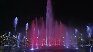 Epic Universe Cosmos Fountain Show- Super Nintendo World Theme/ Mario, Universal Orlando Resort