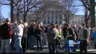 Dual protests fill the streets of Madison Wednesday