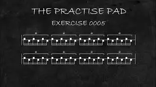 EXERCISE 0005 - SINGLE STROKE ROLL - SIXTEENTH NOTE TRIPLET SUBDIVISIONS - 30 TO 90 BPM