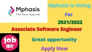 Mphasis Mass Hiring For Associate Software Engineer || BCA || BSC || 2021/2022 || Apply Now