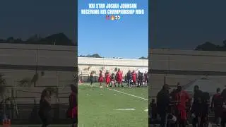 JOSIAH JOHNSON RECEIVES CHAMPIONSHIP RING 👀‼️