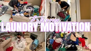 EXTREME LAUNDRY MOTIVATION | ULTIMATE 2 DAYS OF LAUNDRY | REALISTIC ALL DAY LAUNDRY | WASH DRY FOLD