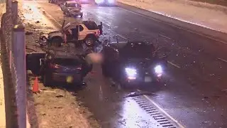 3 killed, 5 injured in multiple crashes on I-57 in Calumet Park overnight