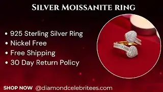 Diamond Celebritees Womens 925 Silver Yellow 2.00ct VVS 'D' Moissanite Tinny Heart Rings Size 8