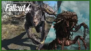 Deathclaw and Mirelurk Queen fight! Fallout 4 - Part 5
