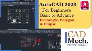 AutoCAD Session 03 Basic to Advance Rectangle, polygon & Ellipse, Civil & Mechanical