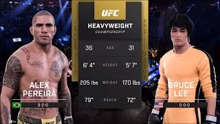 Bruce Lee vs. Alex Pereira - Crazy UFC 5 👊🤪