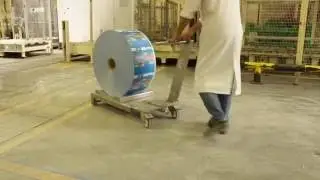 Chariot Porte Bobine Rotatif Chargement Elevateur)  Devices for thermoforming and packaging machines