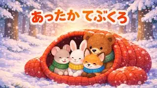 【3〜6歳／約3分】ちらりさがし｜ゆきの森の あかいぼうし