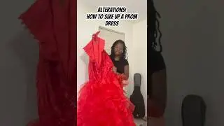 Here&rsquo;s how i sized up a clients prom dress ! #sewing #alterations #sizeup #fashion #prom