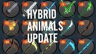 🥳 HYBRID ANIMALS NEW UPDATE 🥳 ⚔️7 NEW WEAPONS ⚔️ ✨5 REWORKED SWORDS ✨
