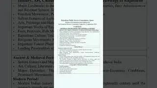 Rajasthan police si syllabus 2025/rajasthan police si syllabus
