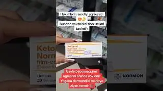 Ketoprol Normon💊 əzələ #bel#oynaq#menstrual ağrı#diş#qulaq #travmatik ağrılar#