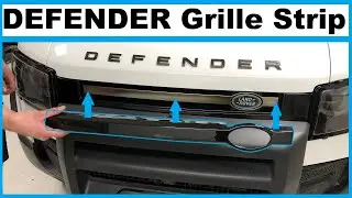 Накладка на решетку радиатора для Land Rover Defender L663, черная и т. д.