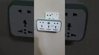 5 Sockets Multi Plug extension board With Light and separate on/off switch Wall mounted
