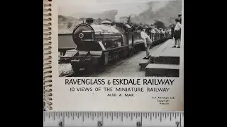 00. 00. 60   Ravenglass & Eskdale Railway - souveneir booklet 10 Ringbound B&W photos & map